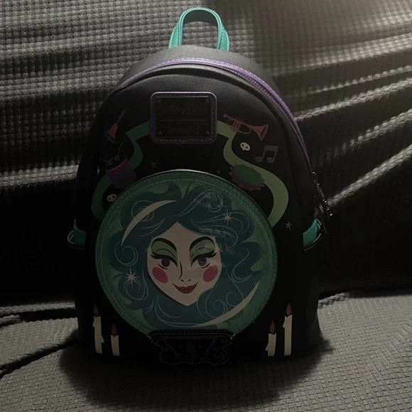 Loungefly Black and Green Backpack Oogie Boogie Loungefly Mini Backpack Disney Parks Nightmare  main image 3